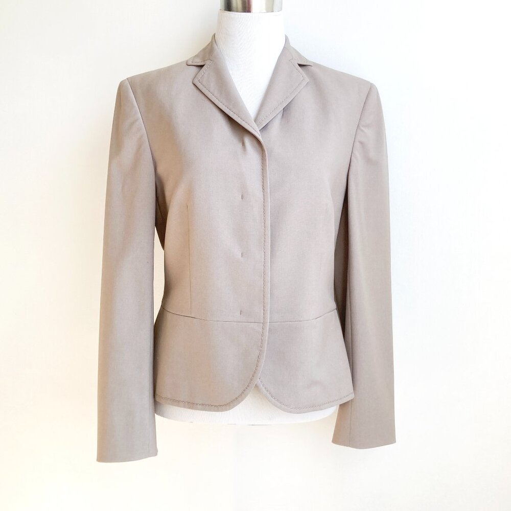 Marlowe Italy Wool Blazer Lined Hidden Buttons